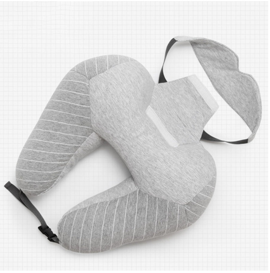 Travel pillow foam particle pillow u-shaped cervical neck pillow