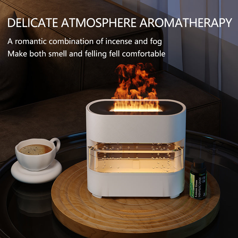 Rain Cloud Fire Humidifier Water Drip Diffuser Fire Flame Humidifier Aroma Diffuser