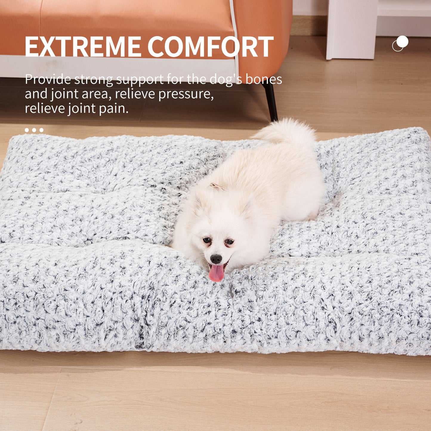 Dog Beds Thickened Rose Velvet Pet Kennel Bed Mat More Cotton Soft Fluffy Washable