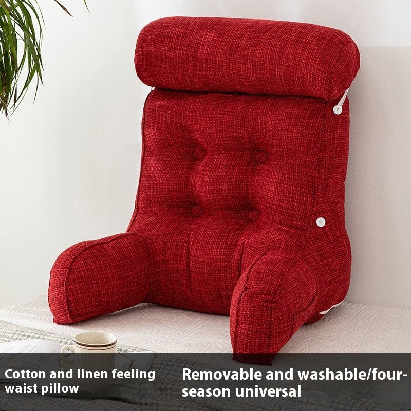 Removable Reading Pillow Office Sofa Bedside Back Cushion Floor Cushion Wedge Pillow