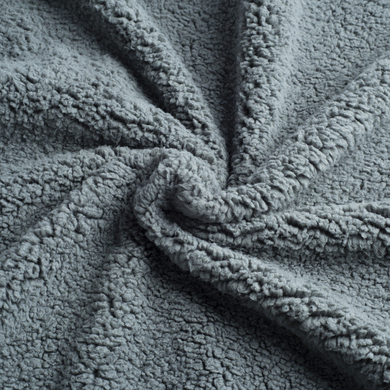 Flannel Cotton Wool Sherpa Thick Pet Blanket Dog Kennel