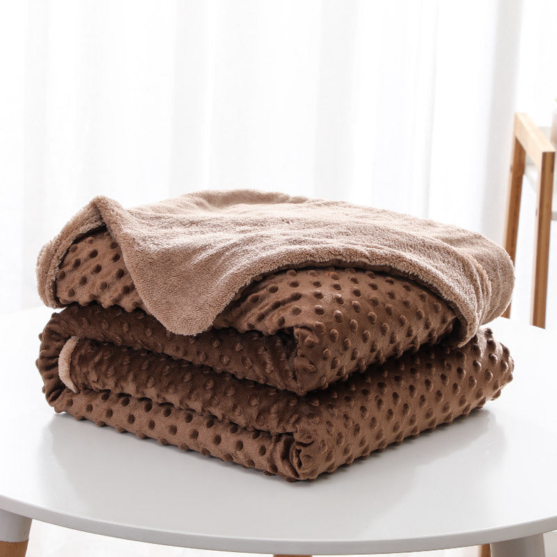 Super Soft Lambswool Double-layer Thickened Blanket Warm And Comfortable