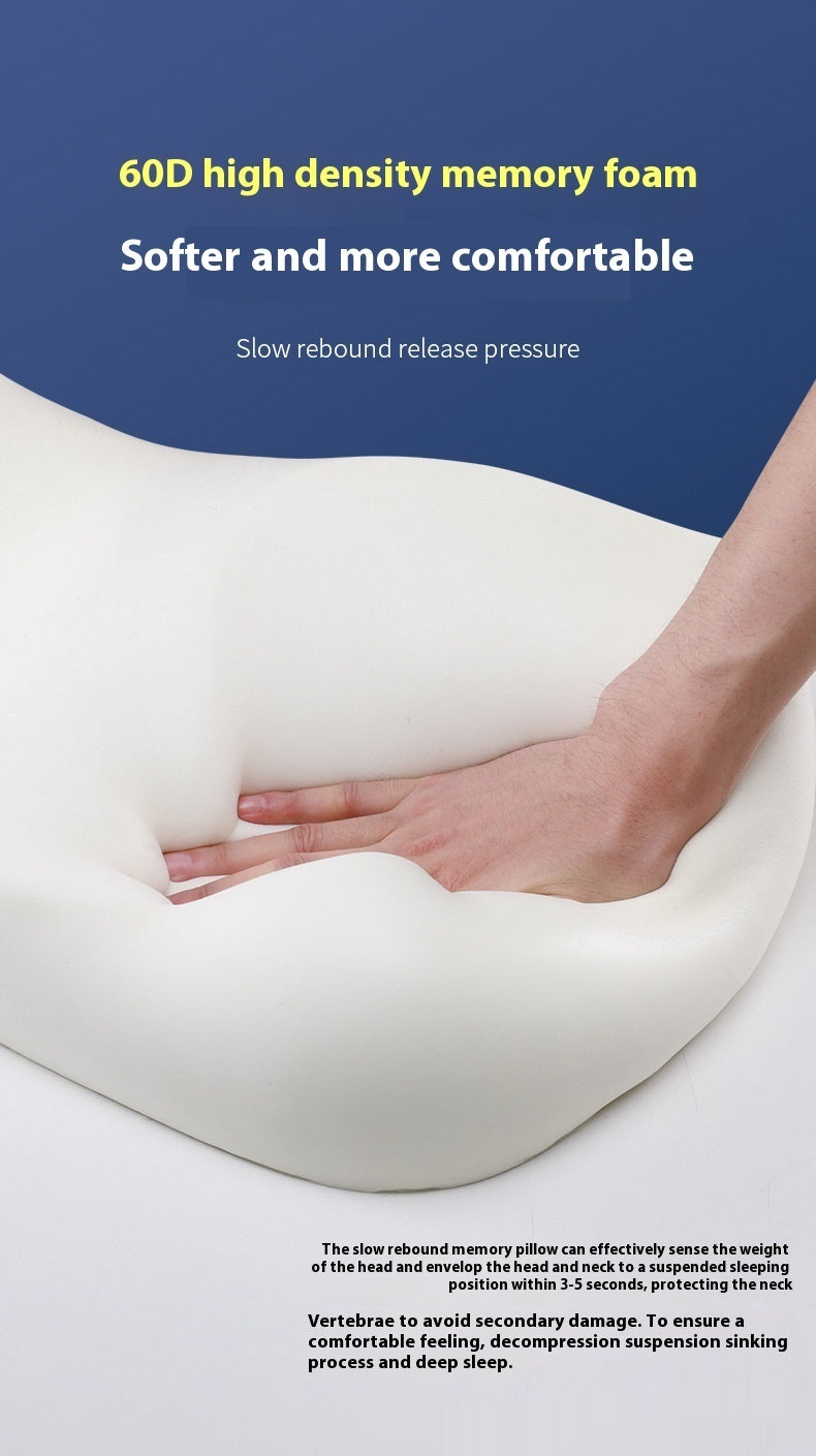 Memory Foam Neck Shaped Non-collapse Pillow Core