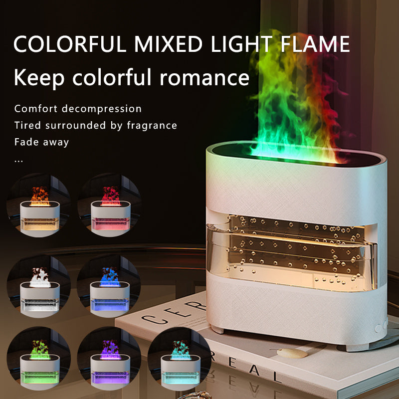 Rain Cloud Fire Humidifier Water Drip Diffuser Fire Flame Humidifier Aroma Diffuser