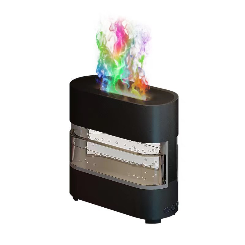 Rain Cloud Fire Humidifier Water Drip Diffuser Fire Flame Humidifier Aroma Diffuser