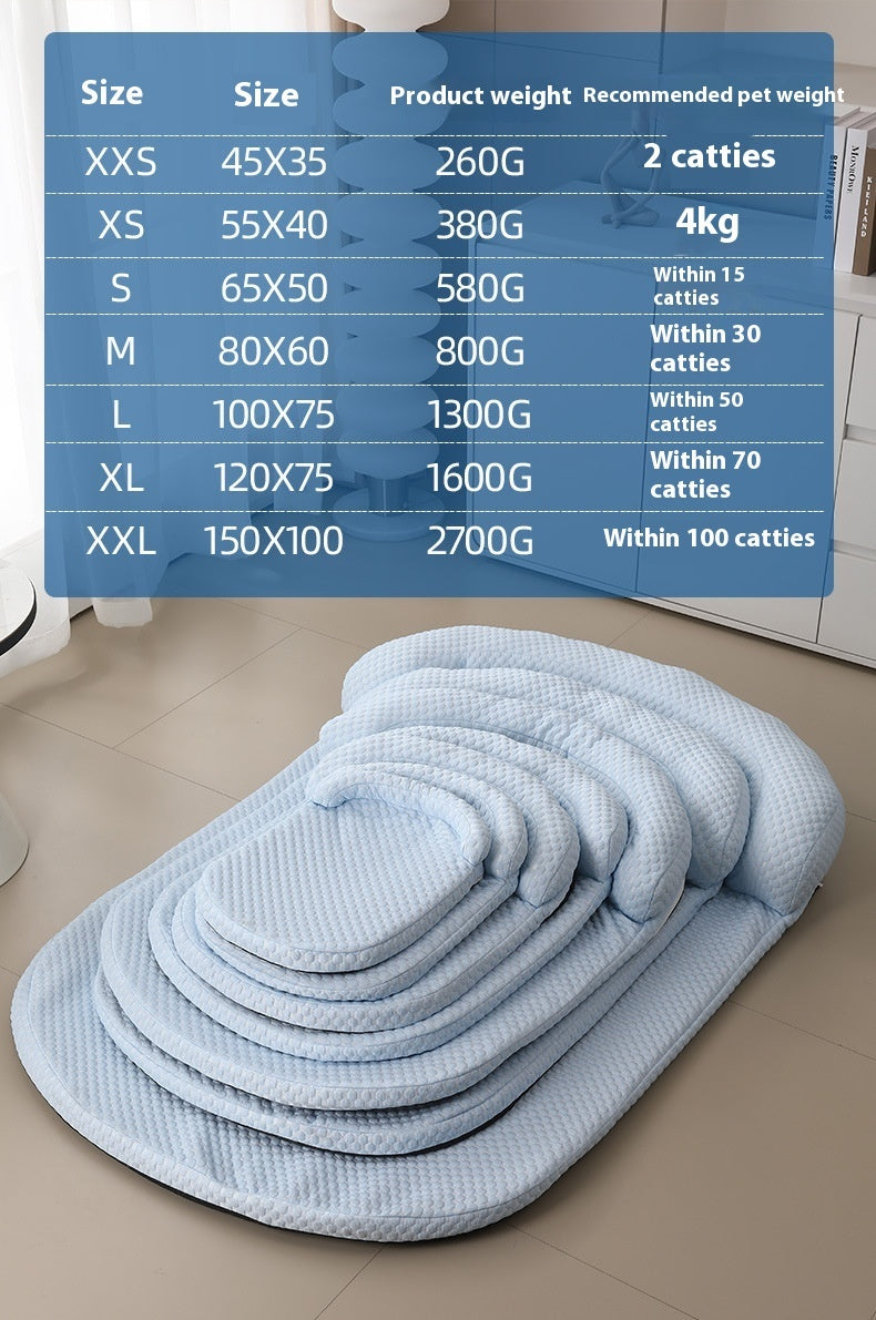 Pet Cooling Mat Kennel Summer Ice Peas Breathable Cool Pet Mat