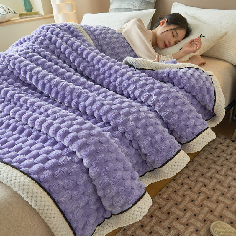 Velvet Blanket Double-layer Thickened Nap Blanket