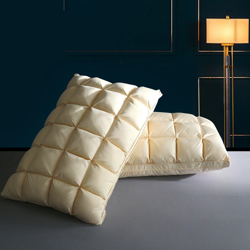 Luxury Goose Down Bread Grid Type Pillows