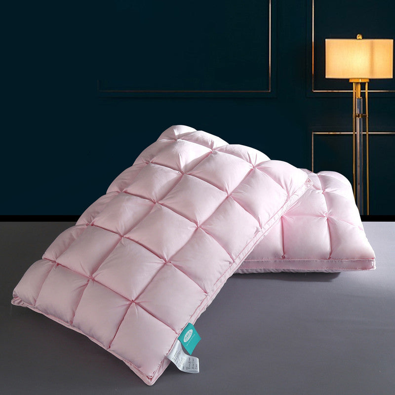 Luxury Goose Down Bread Grid Type Pillows