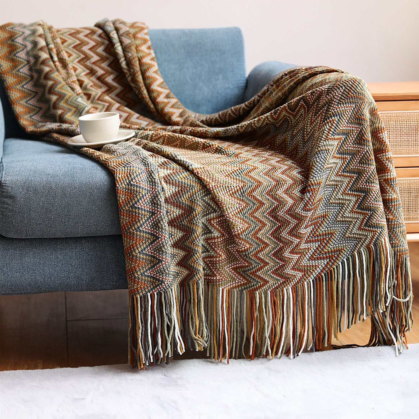 European Style Knitting Blanket