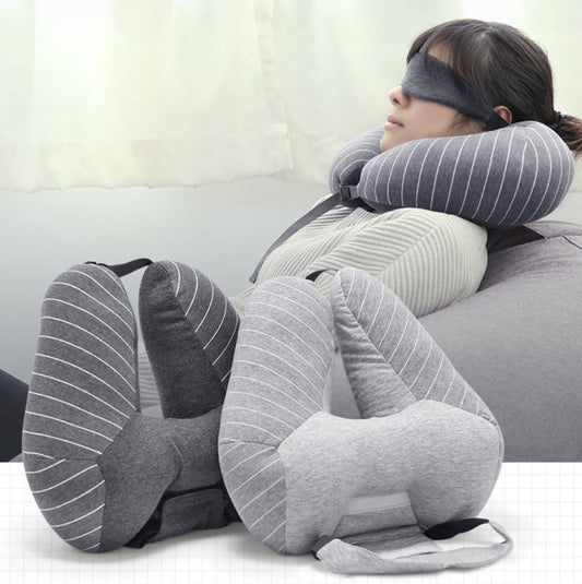 Travel pillow foam particle pillow u-shaped cervical neck pillow