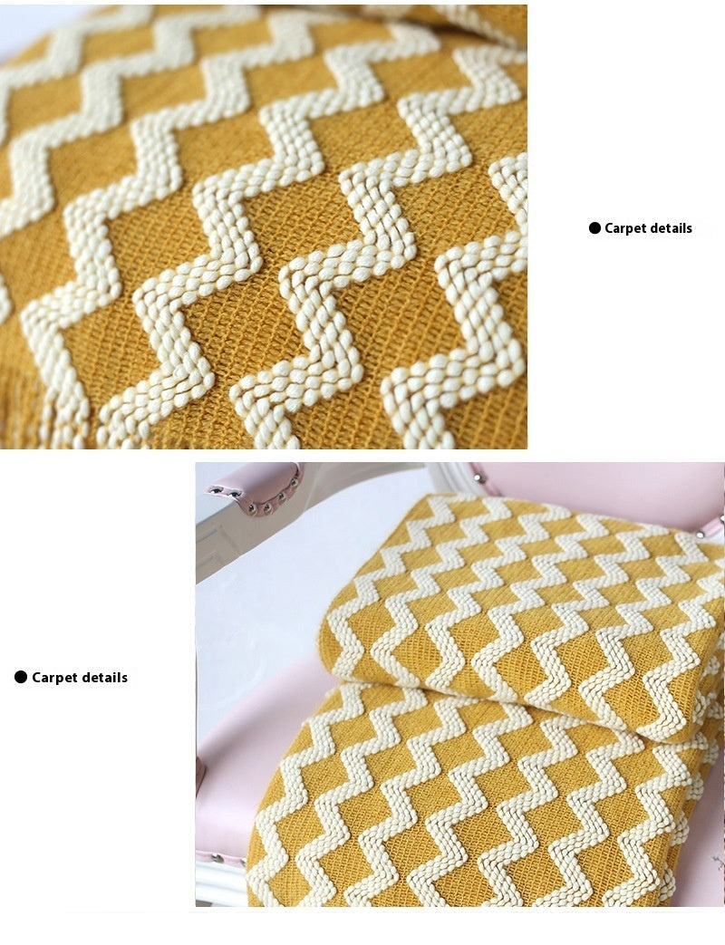 Knitted Wool Blanket Cashmere Blanket