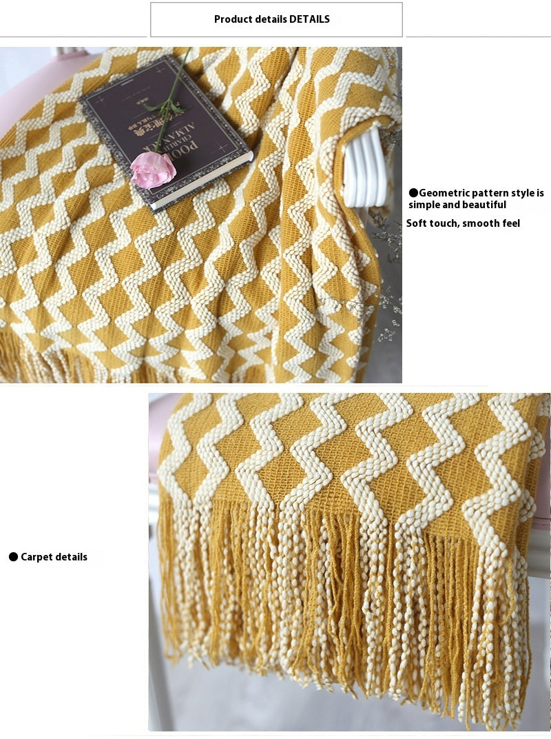 Knitted Wool Blanket Cashmere Blanket