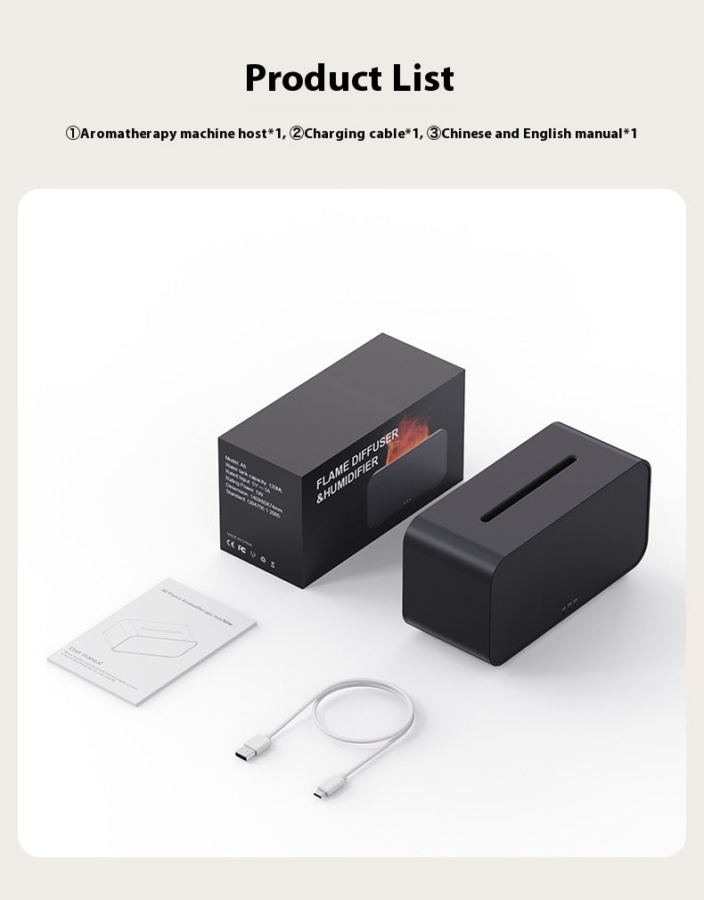Timing Simulation Aroma Diffuser Usb Household Flame Humidifier  Aromatherapy Machine Spray Air