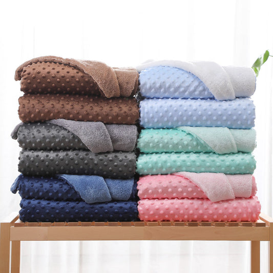 Super Soft Lambswool Double-layer Thickened Blanket Warm And Comfortable