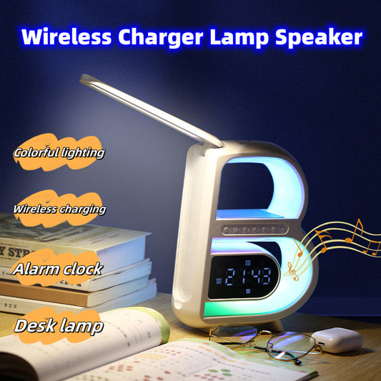 B-Shaped Blutooth Speaker Multifunctional Smart Music Rhythm Lighting Phone Wireless Charger