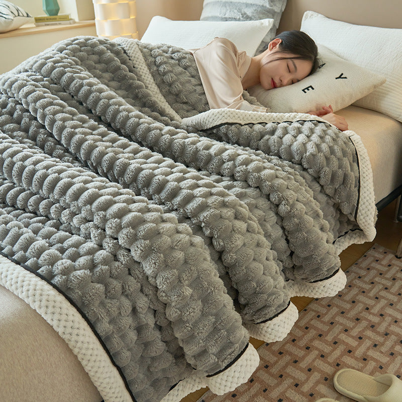 Velvet Blanket Double-layer Thickened Nap Blanket