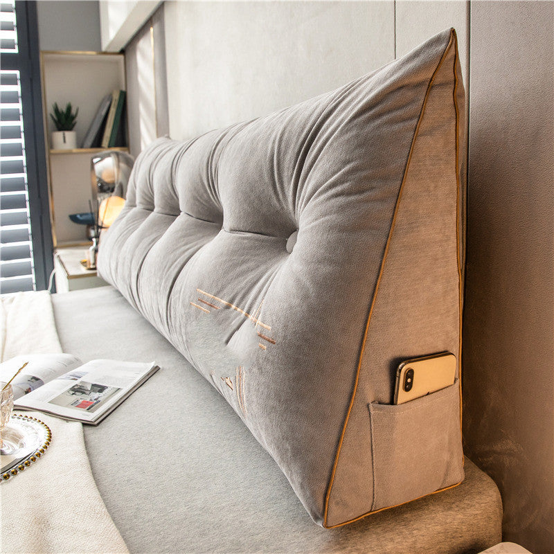 Pillow Soft Bag Triangle Bed Back Cushion Removable And Washable