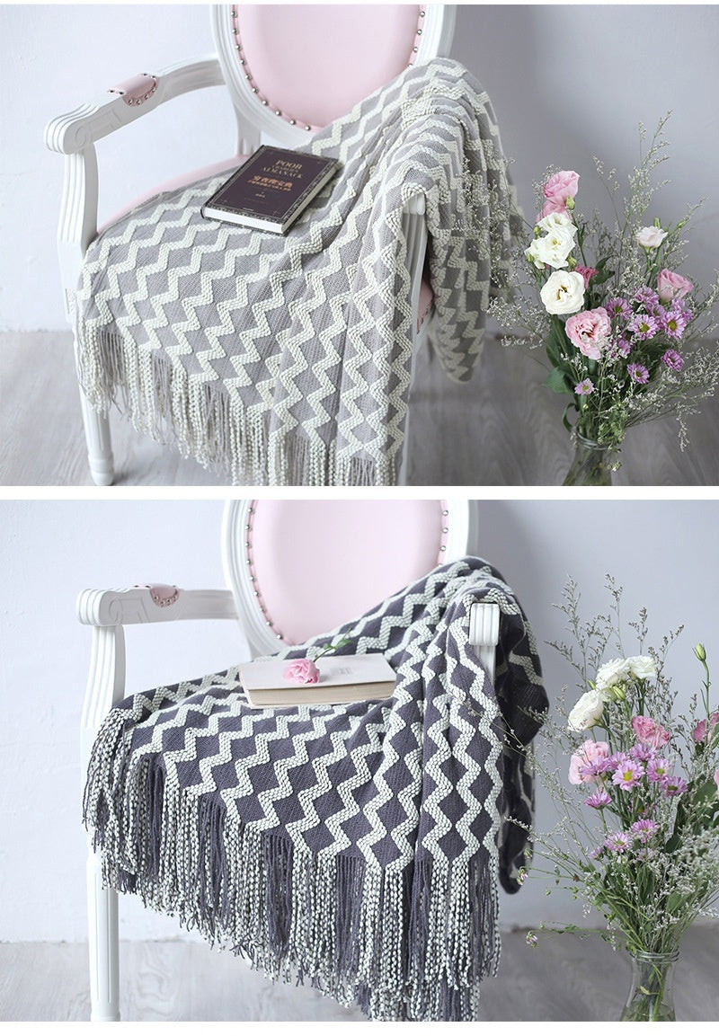 Knitted Wool Blanket Cashmere Blanket