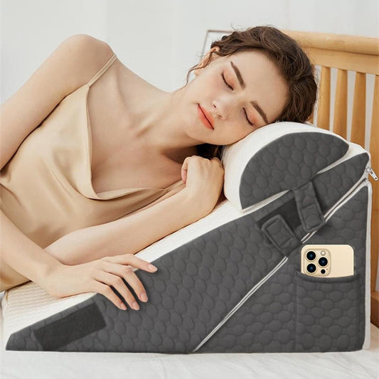 Bed Wedge Pillow Suit For Back Leg And Knee Support Sleeping