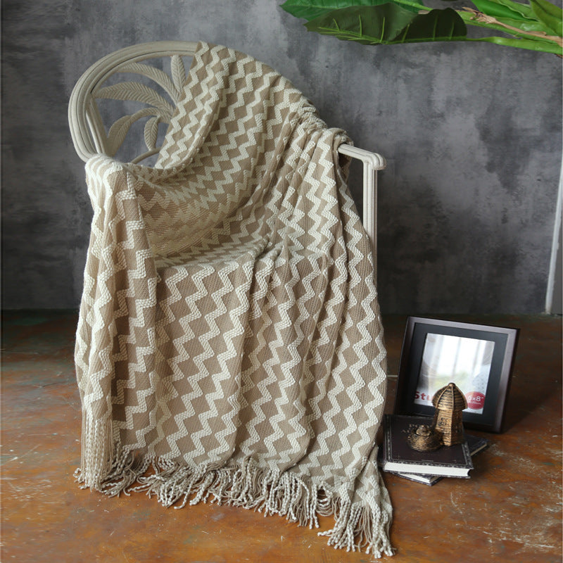 Knitted Wool Blanket Cashmere Blanket